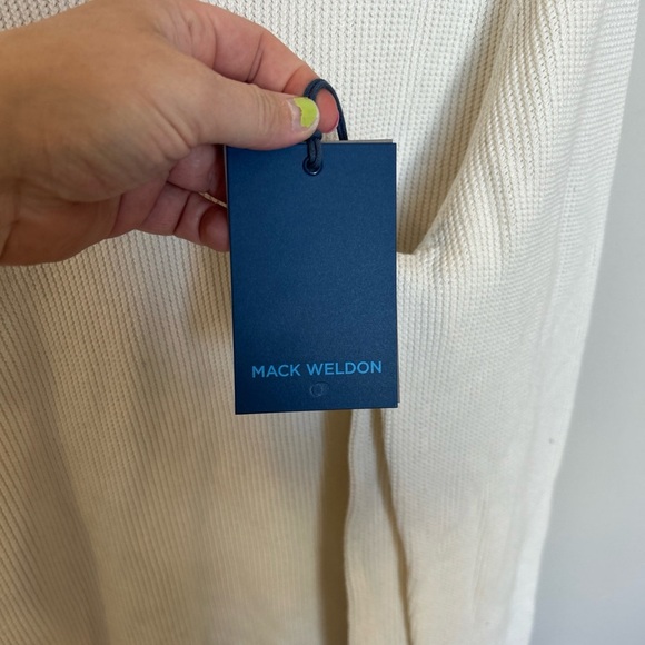 Men’s Mack Weldon Tech Linen Sweater, Ivory, Medium - Picture 5 of 8